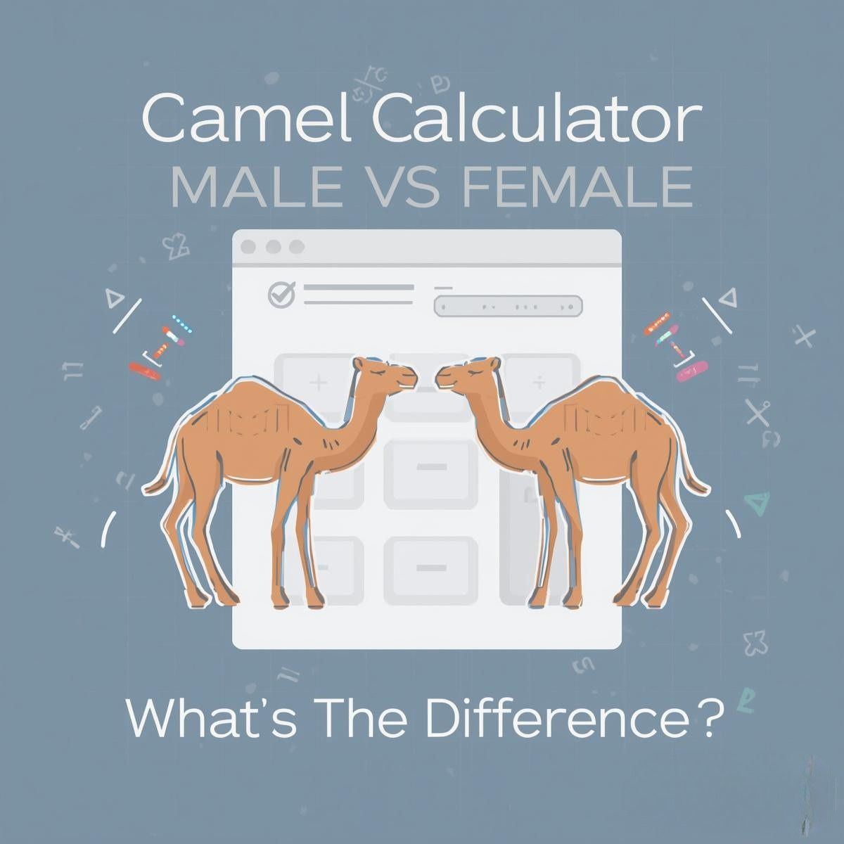 Male vs female camel calculator differences