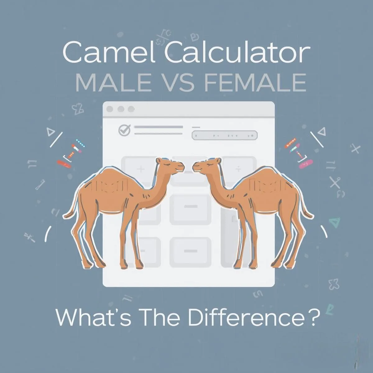 Male vs female camel calculator differences